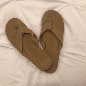 NWOT Rainbow flip flops